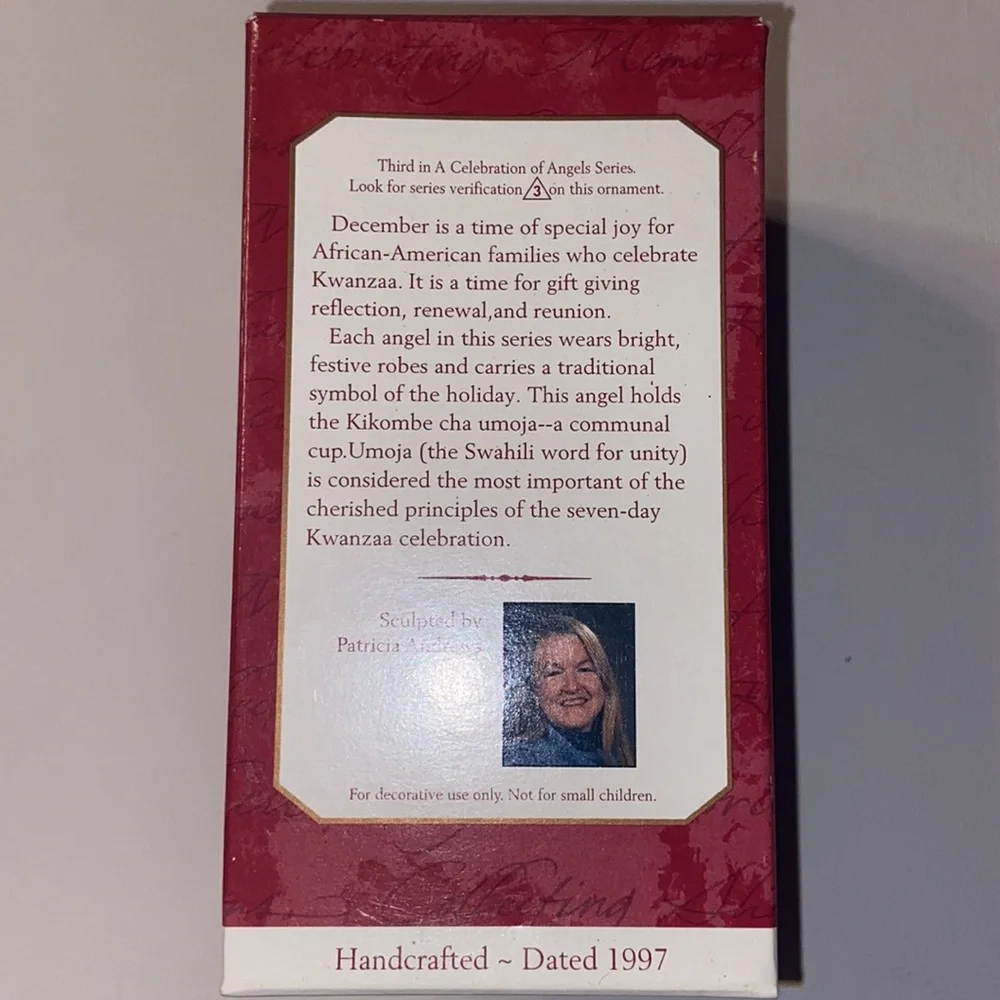 Vintage 1997 Hallmark Keepsake ornament from the A Celebration of Angels series.